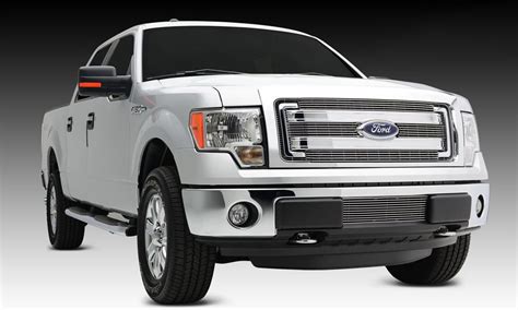 F-150 Grille Overlay 13-14 Ford F-150 Aluminum Polished 4 Piece Billet ...