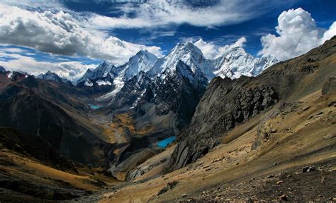 Download Snow Peak HDR Peru Andes Cloud Sky Mountain Nature Andes Mountains HD Wallpaper