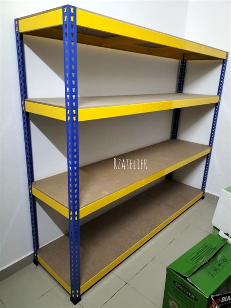 Rak Besi/store shelf, Furniture & Home Living, Furniture, Shelves ...