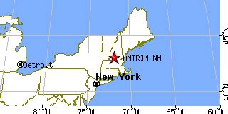 Antrim, New Hampshire (NH) ~ population data, races, housing & economy