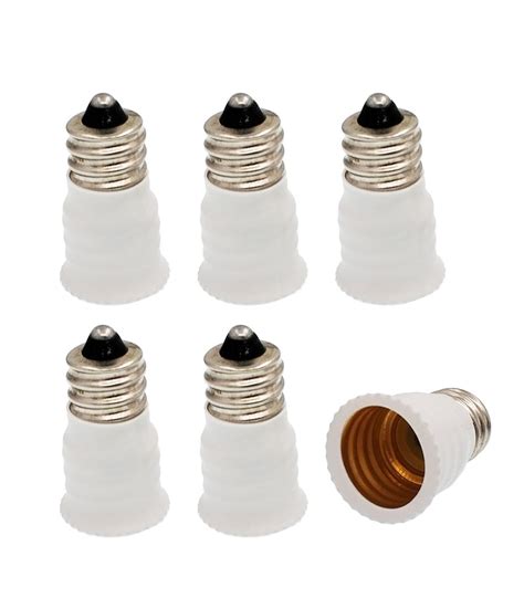 Amazon.com: 6pcs E12 to E14 Adapter,E12 to E14 Lamp Socket Adapter, Lamp Holder LED Bulb Base ...