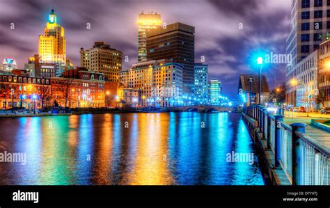 Providence, Rhode Island, USA skyline Stock Photo - Alamy