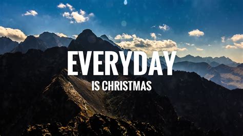 Sia - Everyday Is Christmas (Lyrics) - YouTube