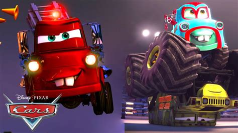 Tow Mater vs. The Ice Cream Monster Truck + More Cars Cartoons for Kids | Pixar Cars - YouTube