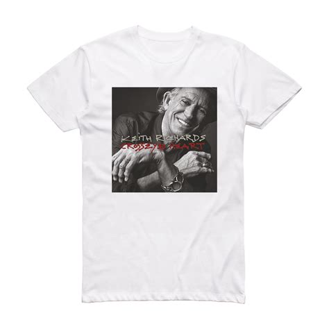 Keith Richards Crosseyed Heart Album Cover T-Shirt White – ALBUM COVER T-SHIRTS