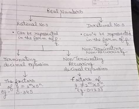 Real Numbers Flowchart