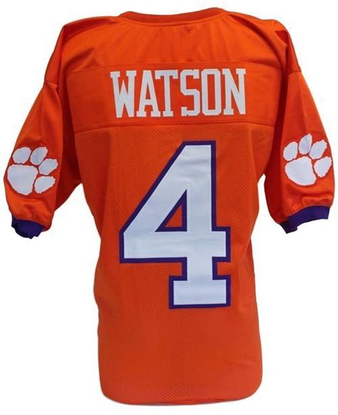 Deshaun Watson Unsigned Custom Orange College Football Jersey Size XL ...