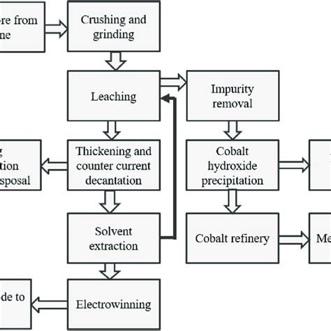 Cobalt metal extraction process flow sheet. | Download Scientific Diagram