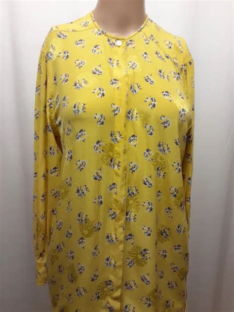 VINTAGE ESCADA BY Margaretha Ley Silk Floral Printed Button Down Blouse Size 34 $35.00 - PicClick