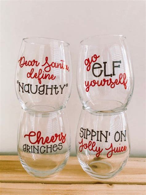 Funny Christmas Quotes For Wine Glasses - ShortQuotes.cc