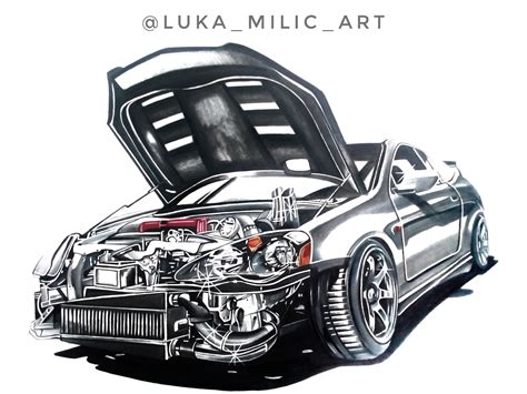 Honda Integra Type R DC5 Artwork