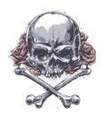 Image of grafitti grunge skull | CreepyHalloweenImages