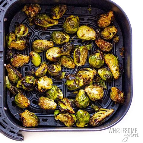 Air Fryer Brussels Sprouts (Fast & Crispy!) - Wholesome Yum