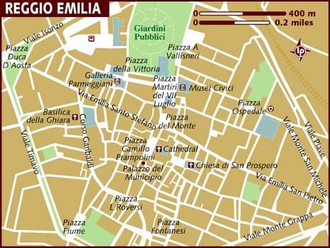 Map of Reggio Emilia