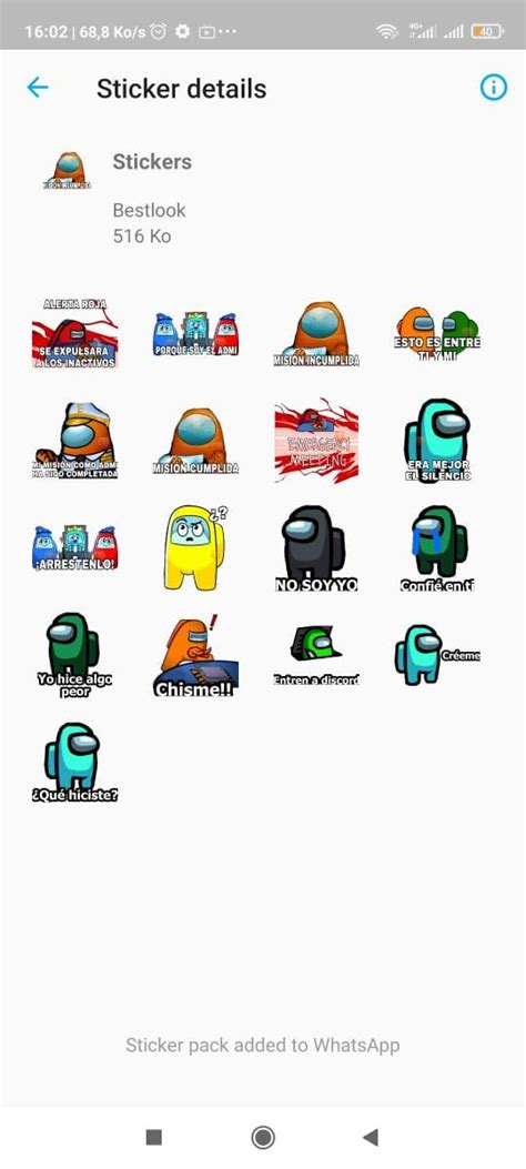 Android İndirme için Among Us stickers autocollants For WhatsApp APK