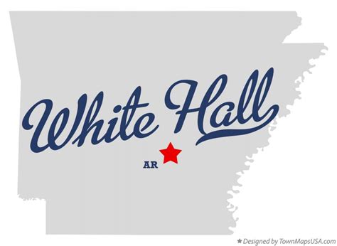 Map of White Hall, AR, Arkansas