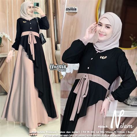 Jual [COD] Nilam Maxy - Pakaian Muslim Wanita Terlaris/Baju Terlaris ...