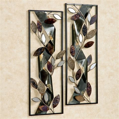 Autumn Whisper Metal Wall Art Panel Set