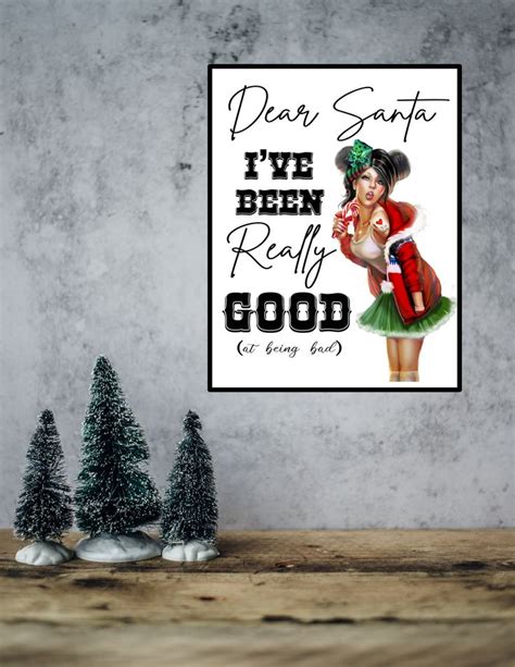 Funny Christmas Sign Instant Download Printable Santa | Etsy | Christmas signs, Christmas humor ...