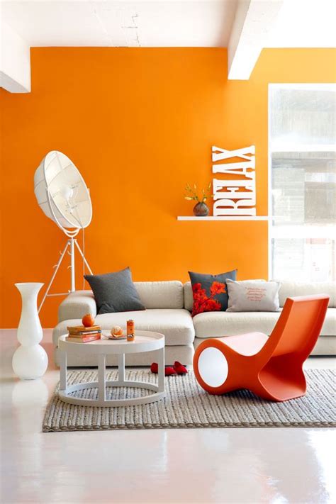 25 Bright And Cheerful Orange Accent Wall Ideas - DigsDigs