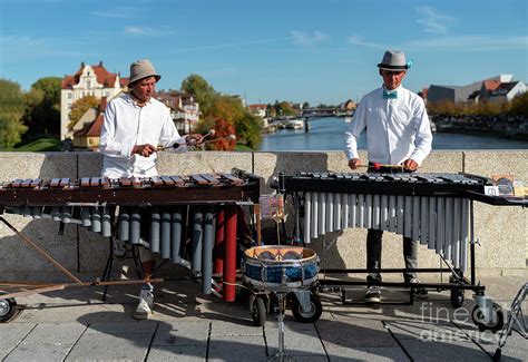 Xylophonists on the Stone Bridge Photograph by Kenneth Lempert - Fine Art America