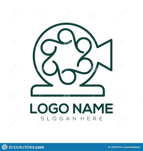 Film Entertainment and Video Logo and Icon Design Stock Illustration ...