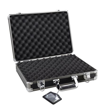 Multi Pistol Case, Aluminum Framed Lockable Storage Carry Case, 18-1/8" x 14" x 4-1/2" - Walmart.com