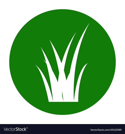 Grass logo Royalty Free Vector Image - VectorStock