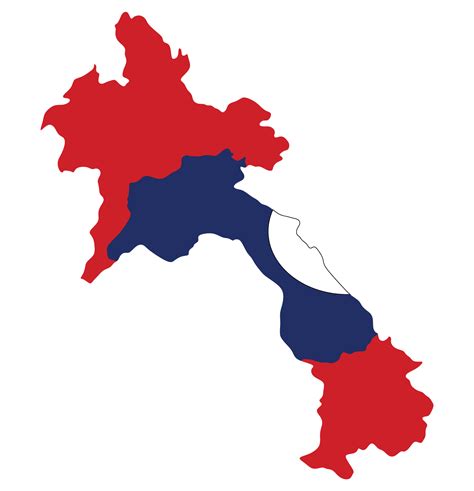 Laos map with flag inside 22876521 PNG