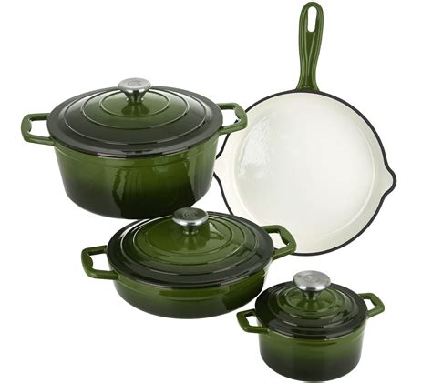 "As Is" Cook's Essentials 7-pc Gradient Cast Iron Cookware Set - Page 1 ...