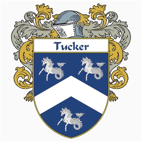 "Tucker Coat of Arms / Tucker Family Crest" T-Shirts & Hoodies by William Martin | Redbubble