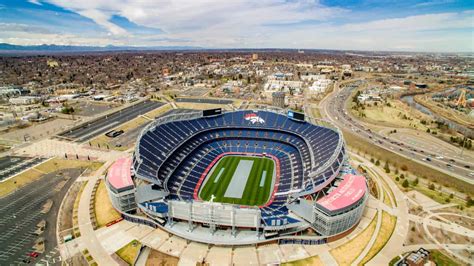 Aerial Drone Photos of Mile High Stadium - Denver Broncos