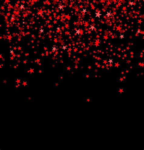 Red stars falling from the sky on black background 2408340 Vector Art at Vecteezy