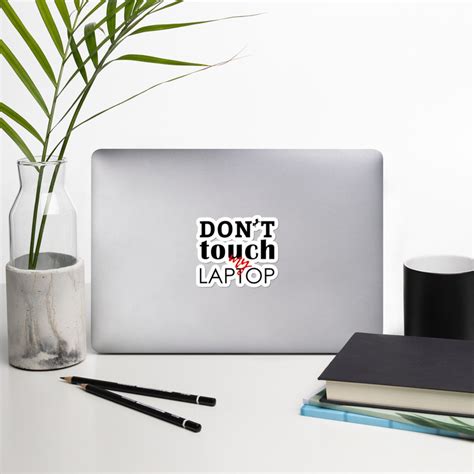 Don't Touch My Laptop Stickers Perfect for Laptops at | Etsy