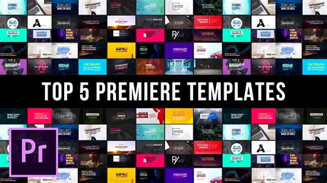 TOP 5 Best Templates For Adobe Premiere Pro | Premiere pro, Best templates, Adobe premiere pro