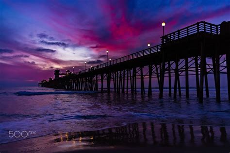 Colorful Sunset at the Oceanside Pier - November 17, 2018 - Oceanside ...