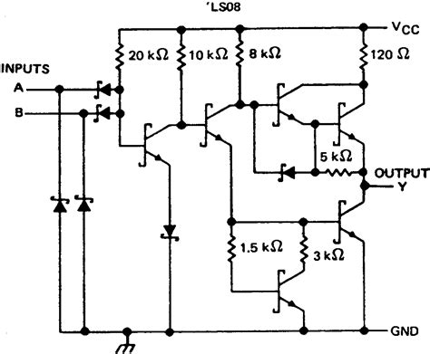 voltage - Output of SN74LS08N AND gate when inputs are connected to nothing - Electrical ...