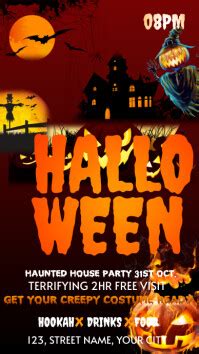 Halloween party design template | PosterMyWall