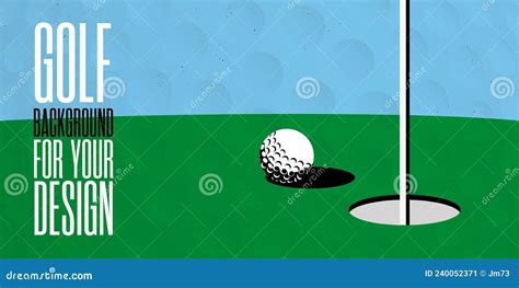 Retro Style Banner for Your Golf Design Stock Vector - Illustration of recreation, equipment ...