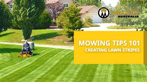 Mowing Tips 101: Creating Lawn Stripes | by Walker Mowers Australia ...