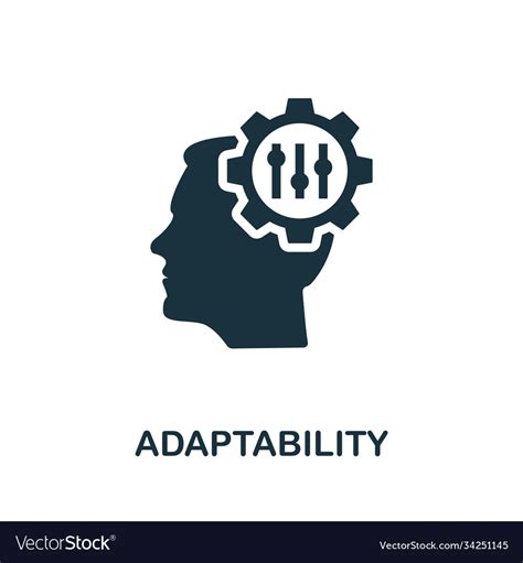 Adaptability icon simple element from life skills Vector Image