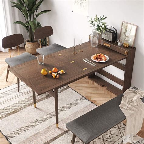 Xinjin Wall-MountedTable, Wall-Mounted Floor Folding Table, Home Nordic Light Small Apartment ...