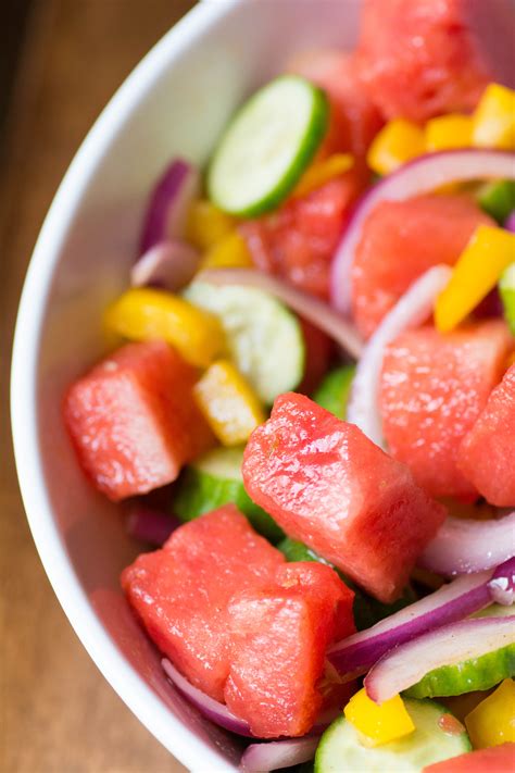 Watermelon and Crunchy Cucumber Salad | Stirlist