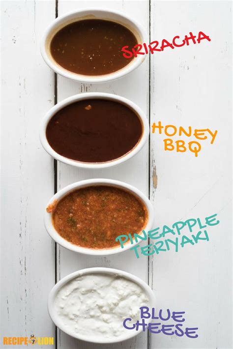 How to Make 4 Chicken Wing Dipping Sauces | RecipeLion.com