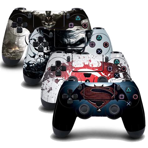 4PCS PS4 Batman Controller Skin Sticker Decal Cover for Playstation4 PS4 Wireless Controller -in ...