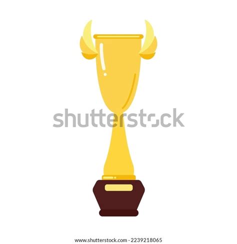 Gold Trophy Cup Vector Illustration Prize Stock Vector (Royalty Free ...