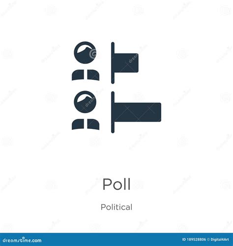 Poll Icon Vector. Trendy Flat Poll Icon from Political Collection ...