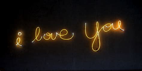 3840x2160 resolution | yellow i love you text on black background HD ...