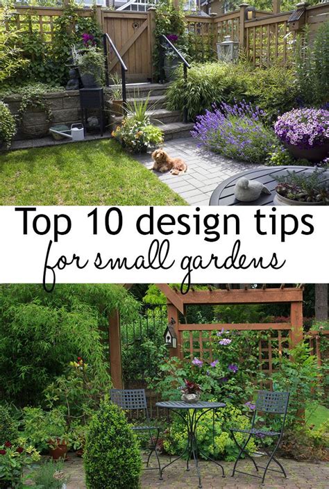 Top 10 tips for small garden design – Artofit