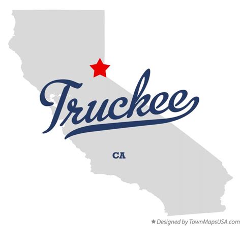 Map of Truckee, CA, California